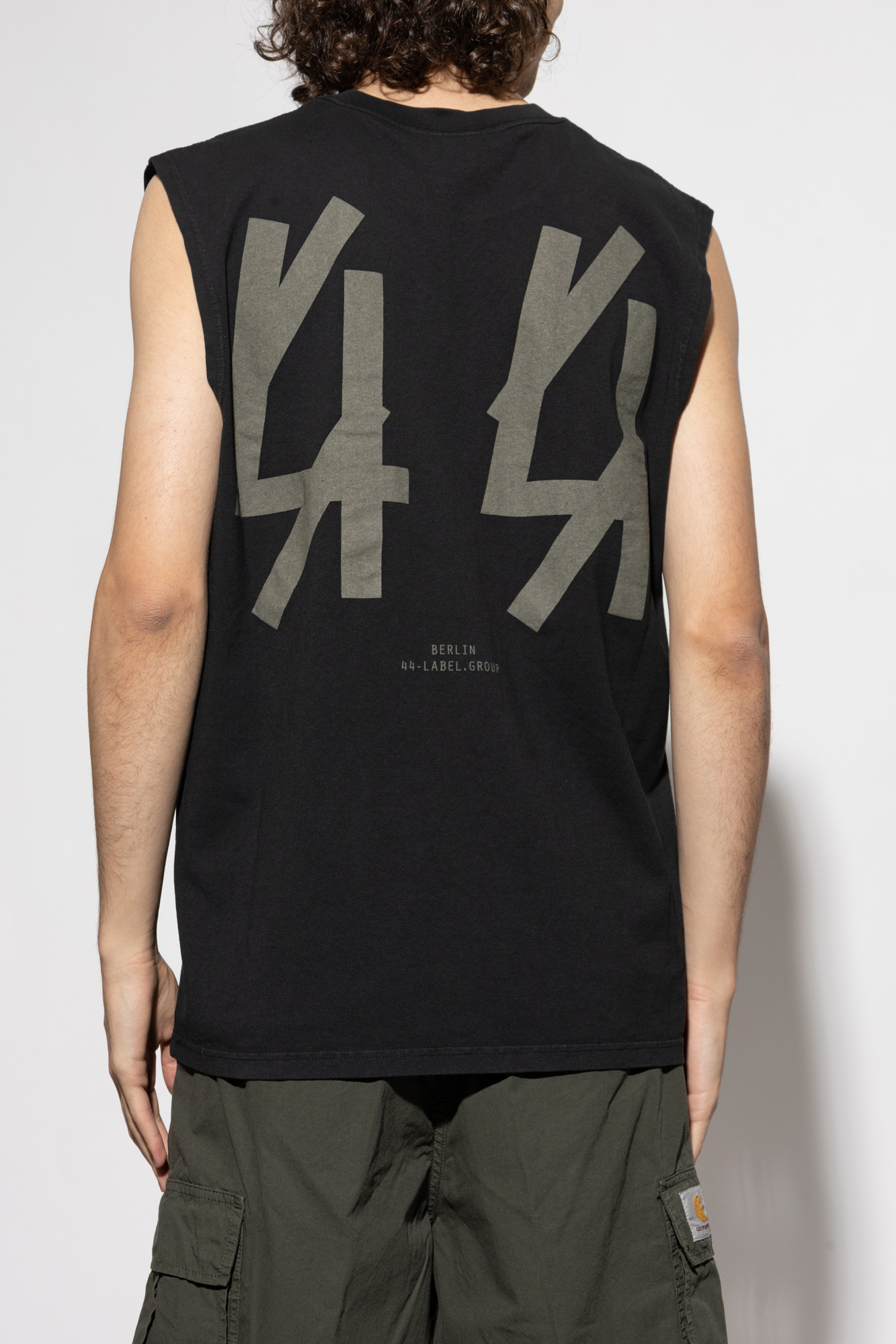 Black Sleeveless T-shirt 44 Label Group - Vitkac Canada
